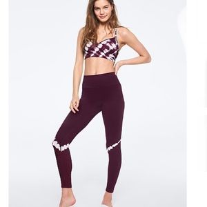 vs PINK high waist seamless leggings tye dye